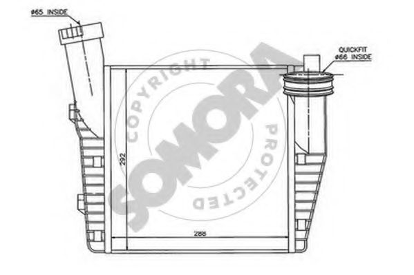 SOMORA 023045L Интеркулер 