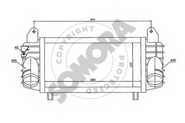 SOMORA 023045R Интеркулер 