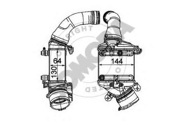 SOMORA 042445A Интеркулер для BMW 7 (Бмв 7) SOMORA 042445A Интеркулер для BMW 7 (Бмв 7)