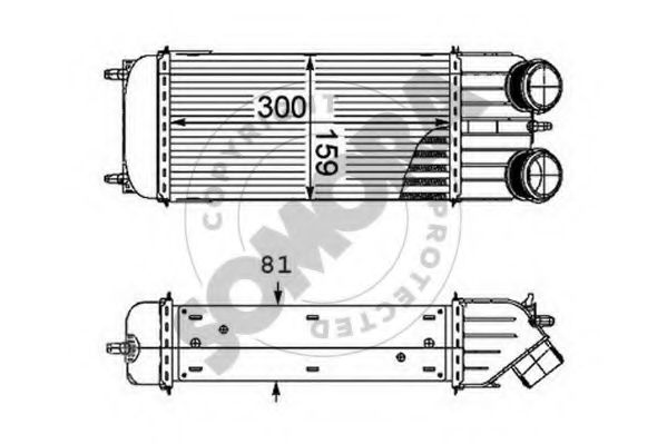 SOMORA 050445A Интеркулер для PEUGEOT 207 (Пежо 207) SOMORA 050445A Интеркулер для PEUGEOT 207 (Пежо 207)