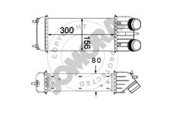 SOMORA 050545 Интеркулер 