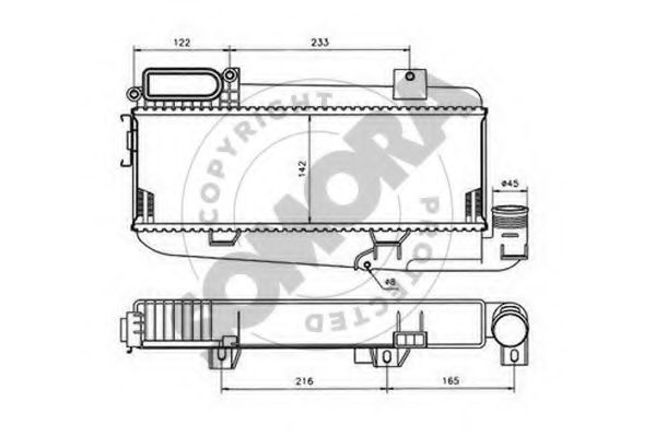 SOMORA 051245 Интеркулер 