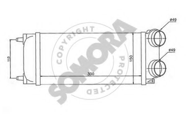 SOMORA 051445 Интеркулер 