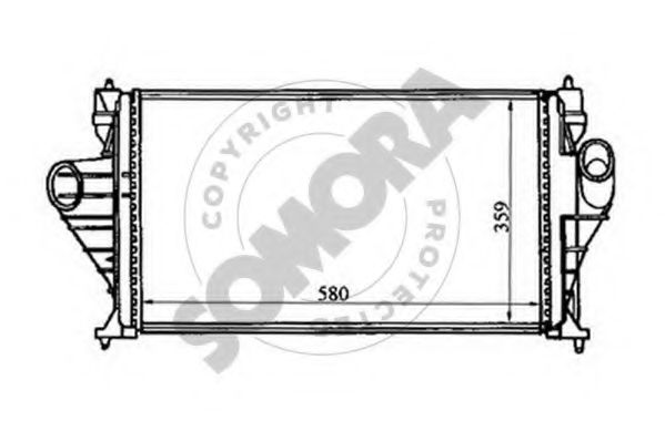 SOMORA 052245 Интеркулер 