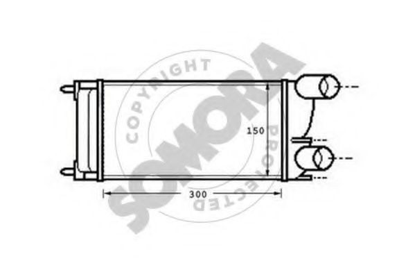 SOMORA 054345 Интеркулер 