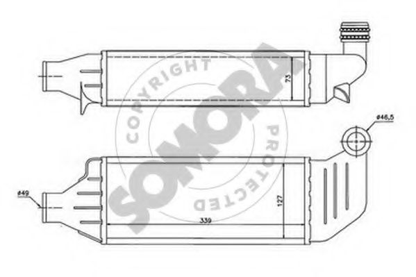 SOMORA 095145 Интеркулер 