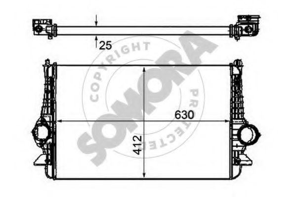 SOMORA 097045B Интеркулер 