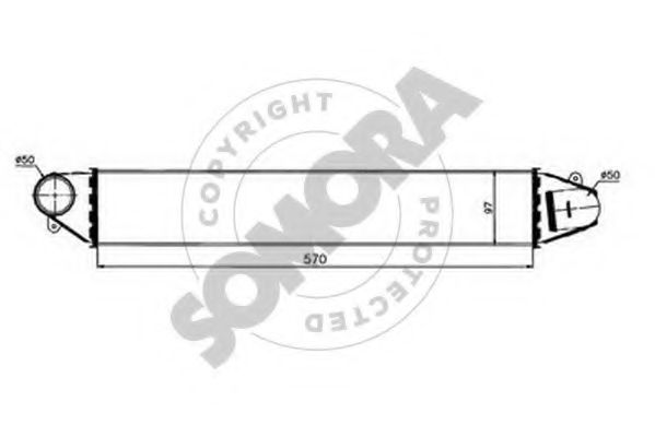 SOMORA 097045C Интеркулер 