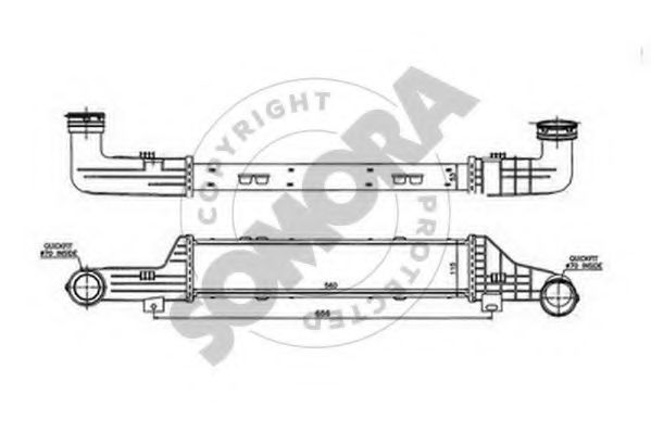 SOMORA 170745A Интеркулер 