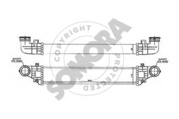 SOMORA 170845 Интеркулер 