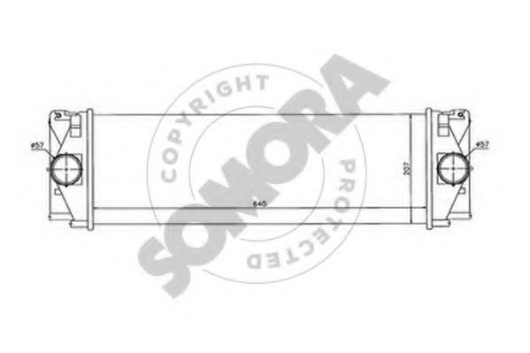 SOMORA 172345 Интеркулер 