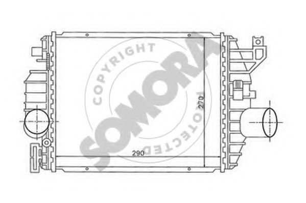 SOMORA 173045 Интеркулер 