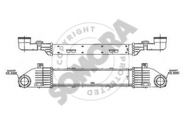 SOMORA 174245 Интеркулер 