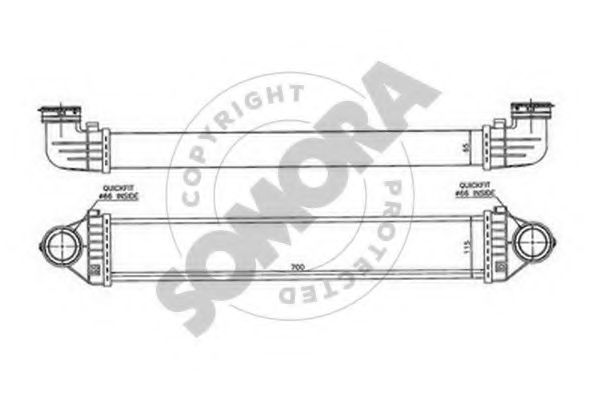 SOMORA 175245 Интеркулер 