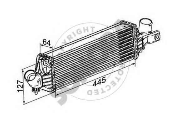 SOMORA 193445 Интеркулер 