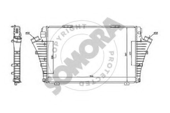 SOMORA 210645D Интеркулер 