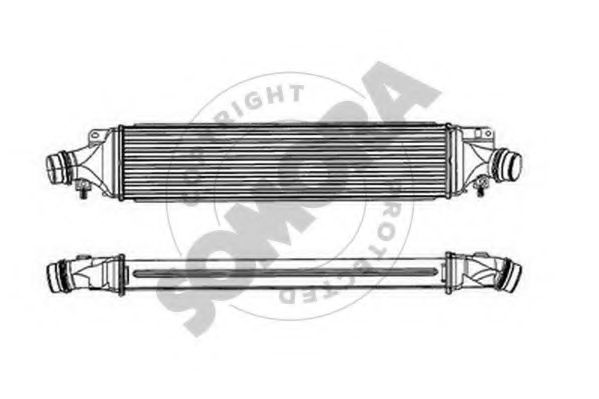 SOMORA 212645B Интеркулер 