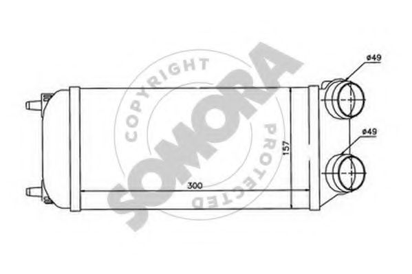 SOMORA 221345 Интеркулер 