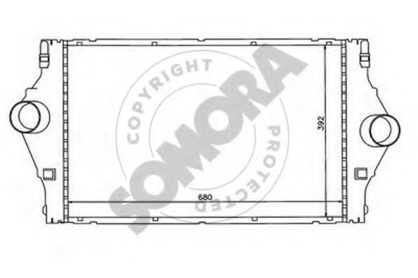 SOMORA 242245C Интеркулер для RENAULT ESPACE IV (Рено Эспейс 4) SOMORA 242245C Интеркулер для RENAULT ESPACE IV (Рено Эспейс 4)
