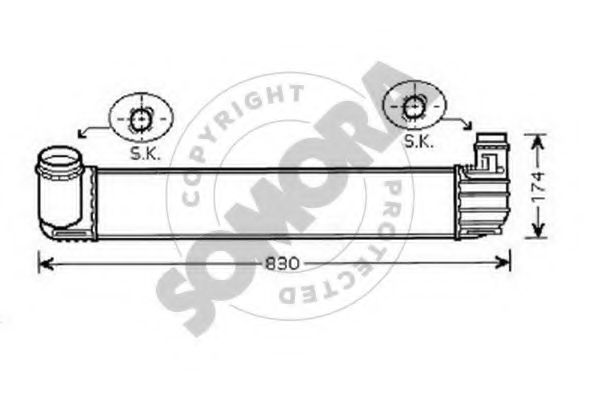 SOMORA 243445B Интеркулер для RENAULT (Рено) SOMORA 243445B Интеркулер для RENAULT (Рено)