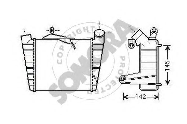 SOMORA 290445 Интеркулер 