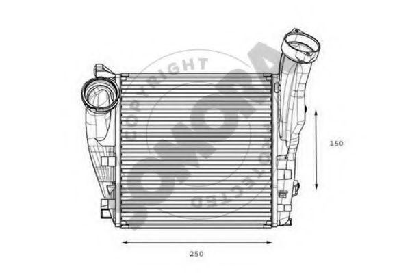 SOMORA 358545AR Интеркулер 