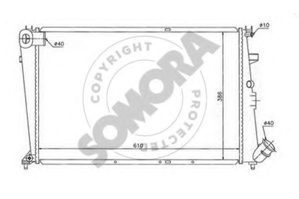 SOMORA 052240 Радиатор, охлаждение двигателя для CITROëN (Cитроëн) SOMORA 052240 Радиатор, охлаждение двигателя для CITROëN (Cитроëн)