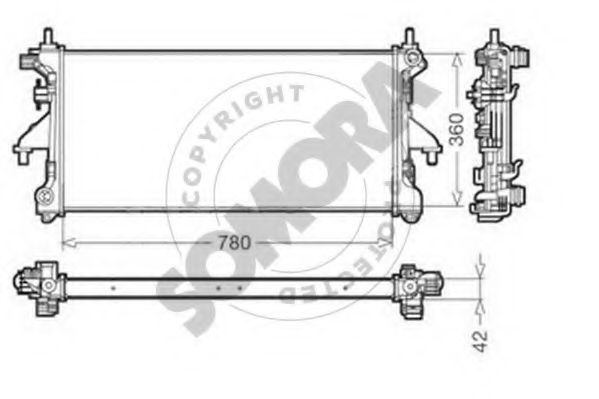 SOMORA 084240A Радиатор, охлаждение двигателя для PEUGEOT (Пежо) SOMORA 084240A Радиатор, охлаждение двигателя для PEUGEOT (Пежо)