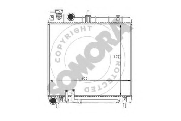SOMORA 130040A Радиатор, охлаждение двигателя 