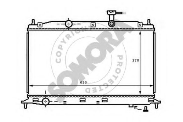 SOMORA 131440A Радиатор, охлаждение двигателя 