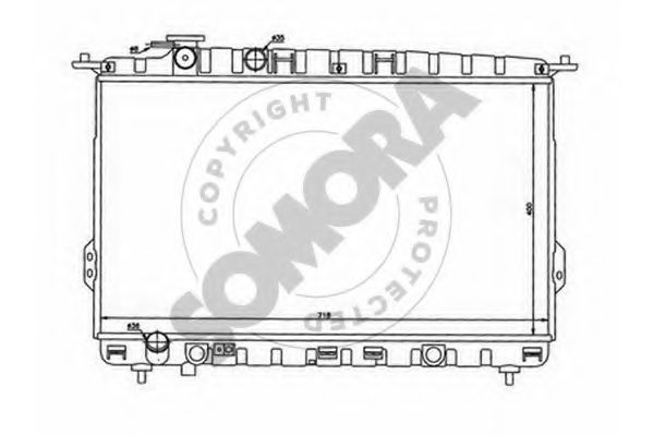 SOMORA 137040B Радиатор, охлаждение двигателя 