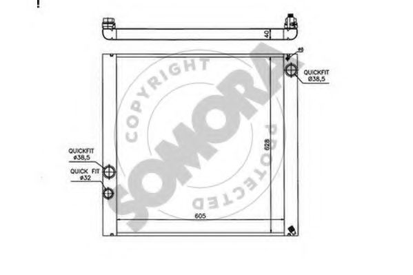SOMORA 152340A Радиатор, охлаждение двигателя 