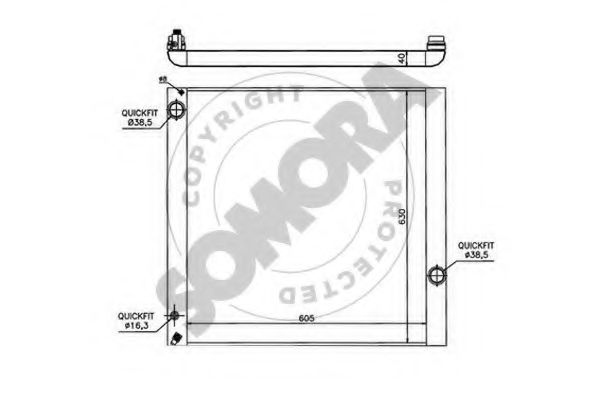 SOMORA 152340B Радиатор, охлаждение двигателя 