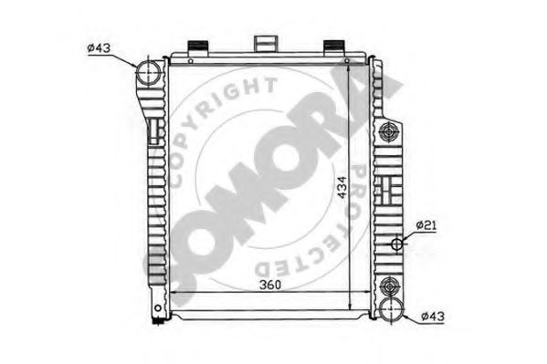 SOMORA 171240J Радиатор, охлаждение двигателя 