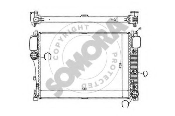 SOMORA 174440 Радиатор, охлаждение двигателя 