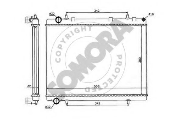 SOMORA 221340C Радиатор, охлаждение двигателя для CITROëN (Cитроëн) SOMORA 221340C Радиатор, охлаждение двигателя для CITROëN (Cитроëн)