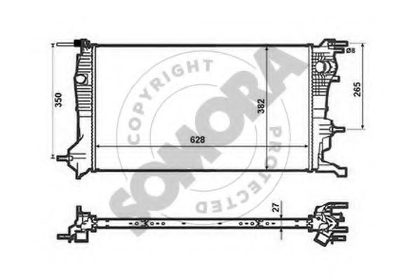 SOMORA 243440 Радиатор, охлаждение двигателя для RENAULT GRAN III (Рено Гран 3) SOMORA 243440 Радиатор, охлаждение двигателя для RENAULT GRAN III (Рено Гран 3)