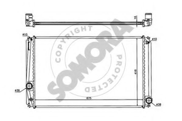 SOMORA 316840 Радиатор, охлаждение двигателя для TOYOTA RAV 4 III (Тойота/тоета Рав 4 3) SOMORA 316840 Радиатор, охлаждение двигателя для TOYOTA RAV 4 III (Тойота/тоета Рав 4 3)
