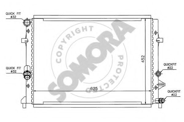 SOMORA 351040H Радиатор, охлаждение двигателя для VOLKSWAGEN JETTA IV (Фольксваген Джетта 4) SOMORA 351040H Радиатор, охлаждение двигателя для VOLKSWAGEN JETTA IV (Фольксваген Джетта 4)