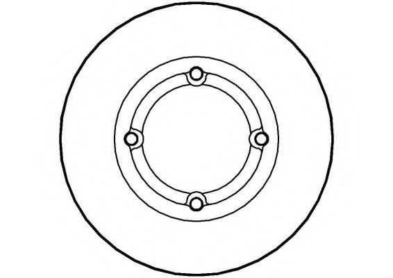 NATIONAL NBD095 Тормозной диск для SUZUKI ALTO (Сузуки Алто) NATIONAL NBD095 Тормозной диск для SUZUKI ALTO (Сузуки Алто)