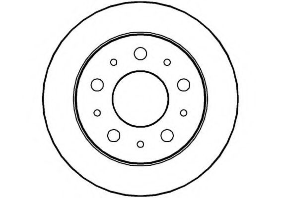 NATIONAL NBD1443 Тормозной диск для FIAT (Фиат)
