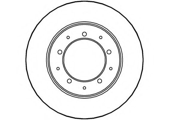 NATIONAL NBD197 Тормозной диск 