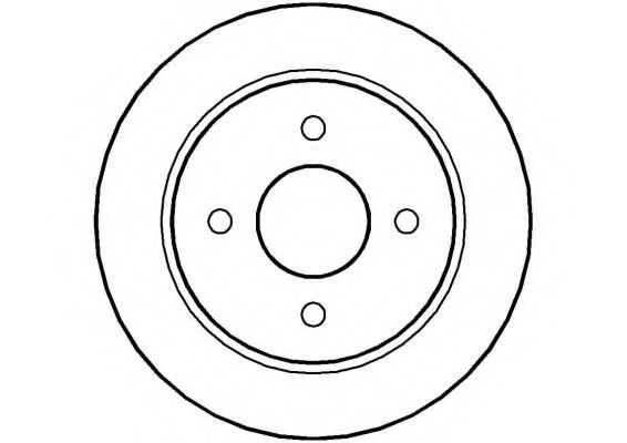 NATIONAL NBD202 Тормозной диск 