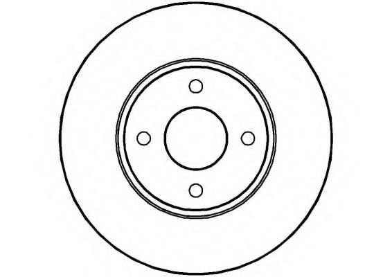 NATIONAL NBD203 Тормозной диск 