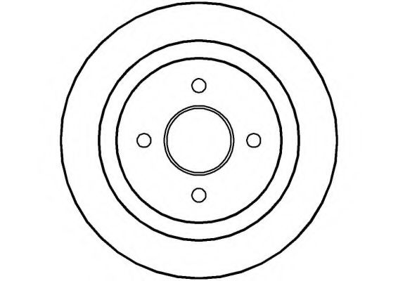 NATIONAL NBD208 Тормозной диск 