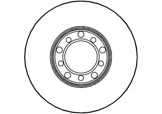 NATIONAL NBD235 Тормозной диск 