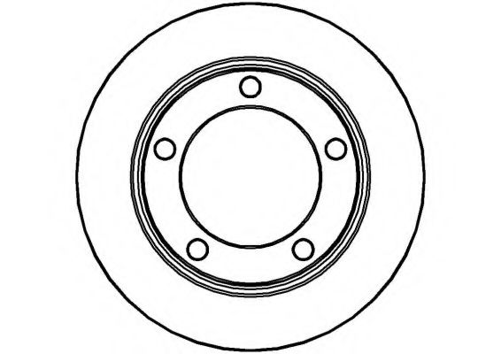 NATIONAL NBD251 Тормозной диск 