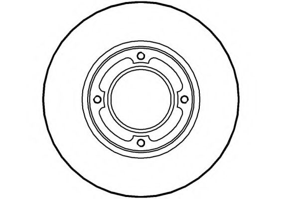 NATIONAL NBD254 Тормозной диск 