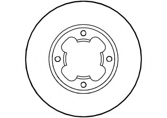 NATIONAL NBD255 Тормозной диск 