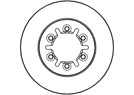NATIONAL NBD340 Тормозной диск 